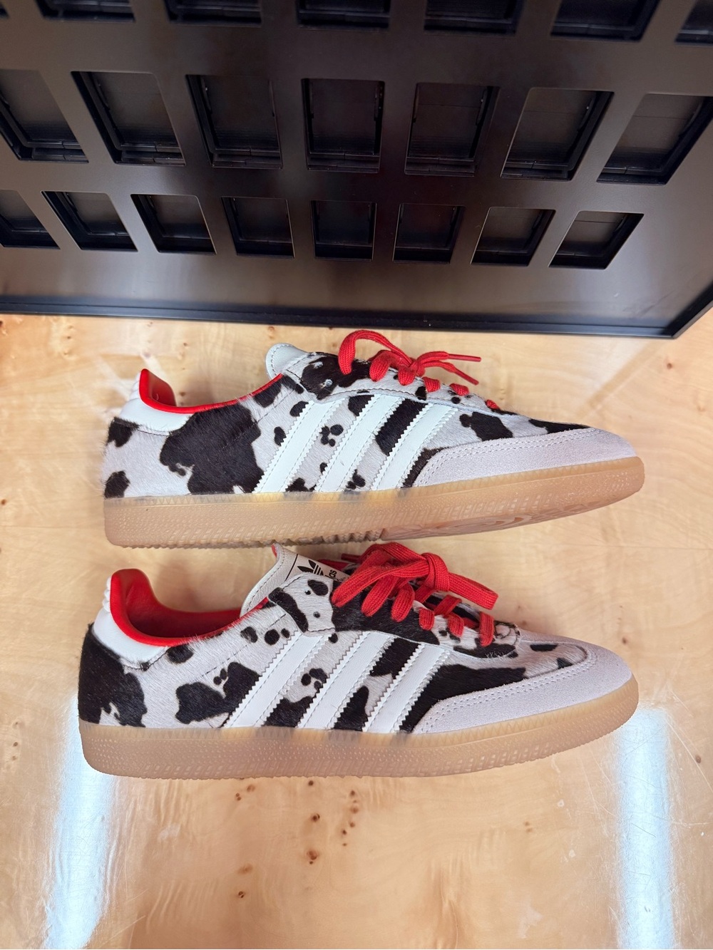 adidas Samba OG Sneakers in White, Black & Red - Picture 6 of 7